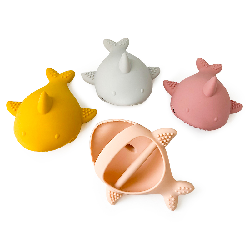 Baby Products Photos - 1pcs Silicone Shark Baby Bracelet Teether