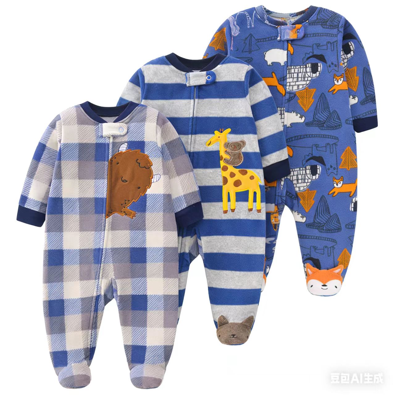 Baby Product Brand - 2026 Unisex Baby Romper Fleece Fabric