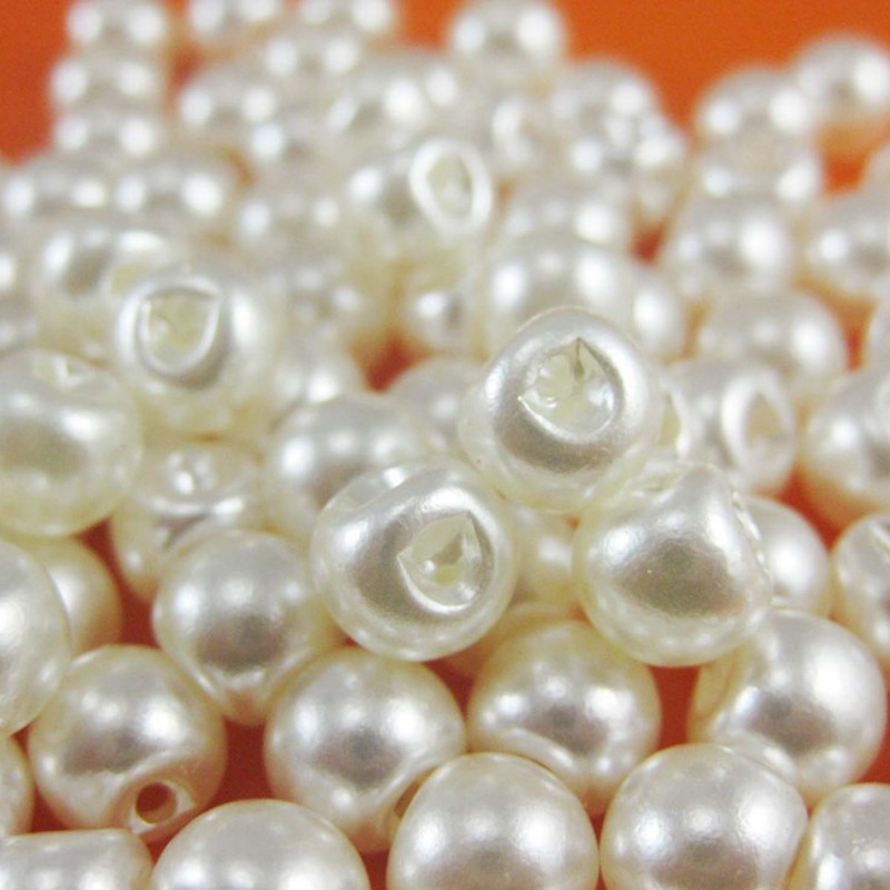 Baby Products Eco Friendly - 50pcs Pearl Button 12mm Round Ivory