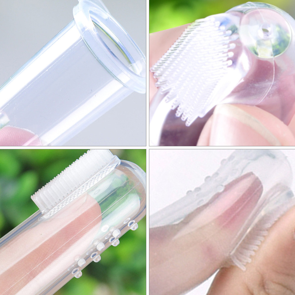 Baby Products Kit Set - 10 Sets Baby Finger Toothbrush Silicone