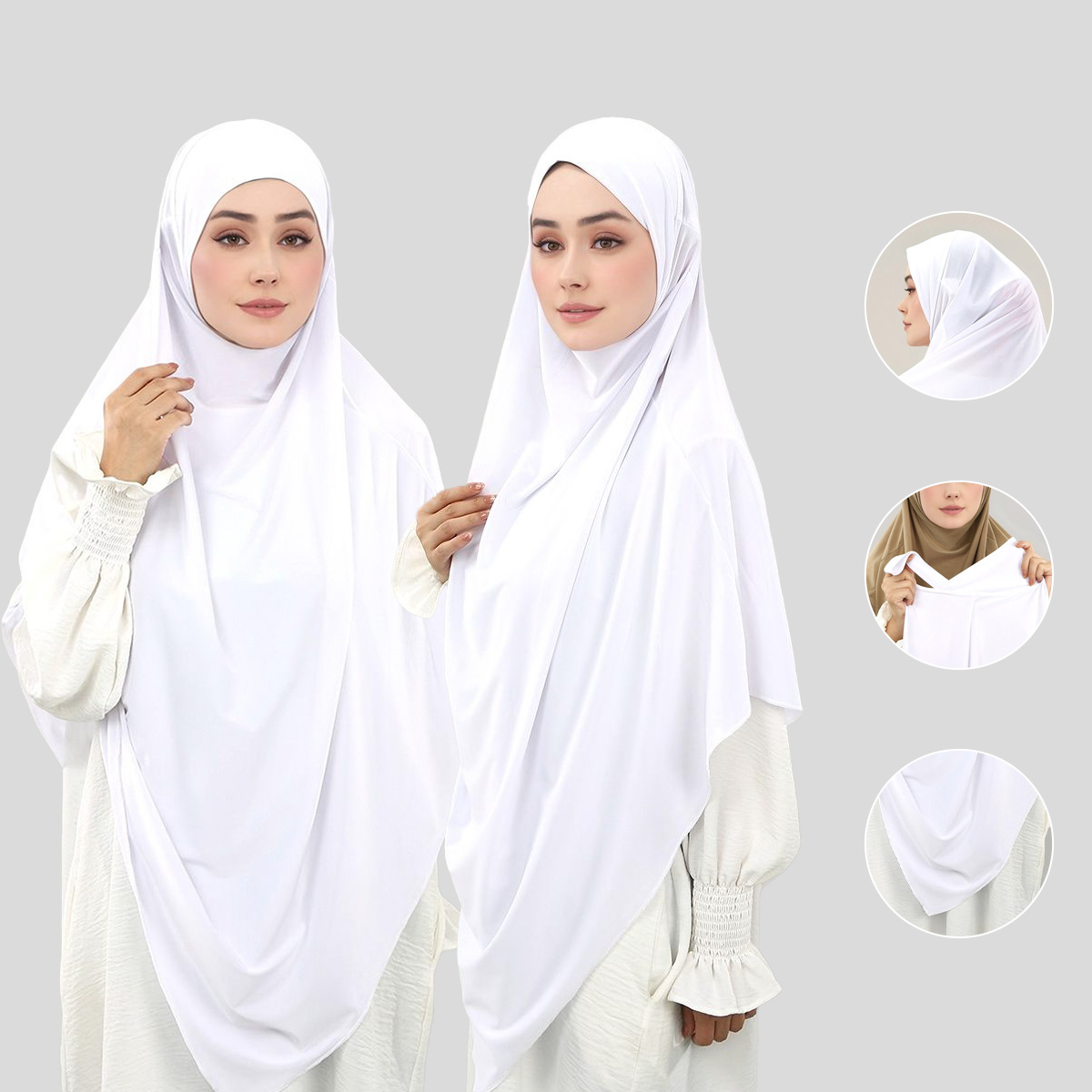 Baby Products Malaysia - Large Soild Muslim Ethnic Instant Hijab