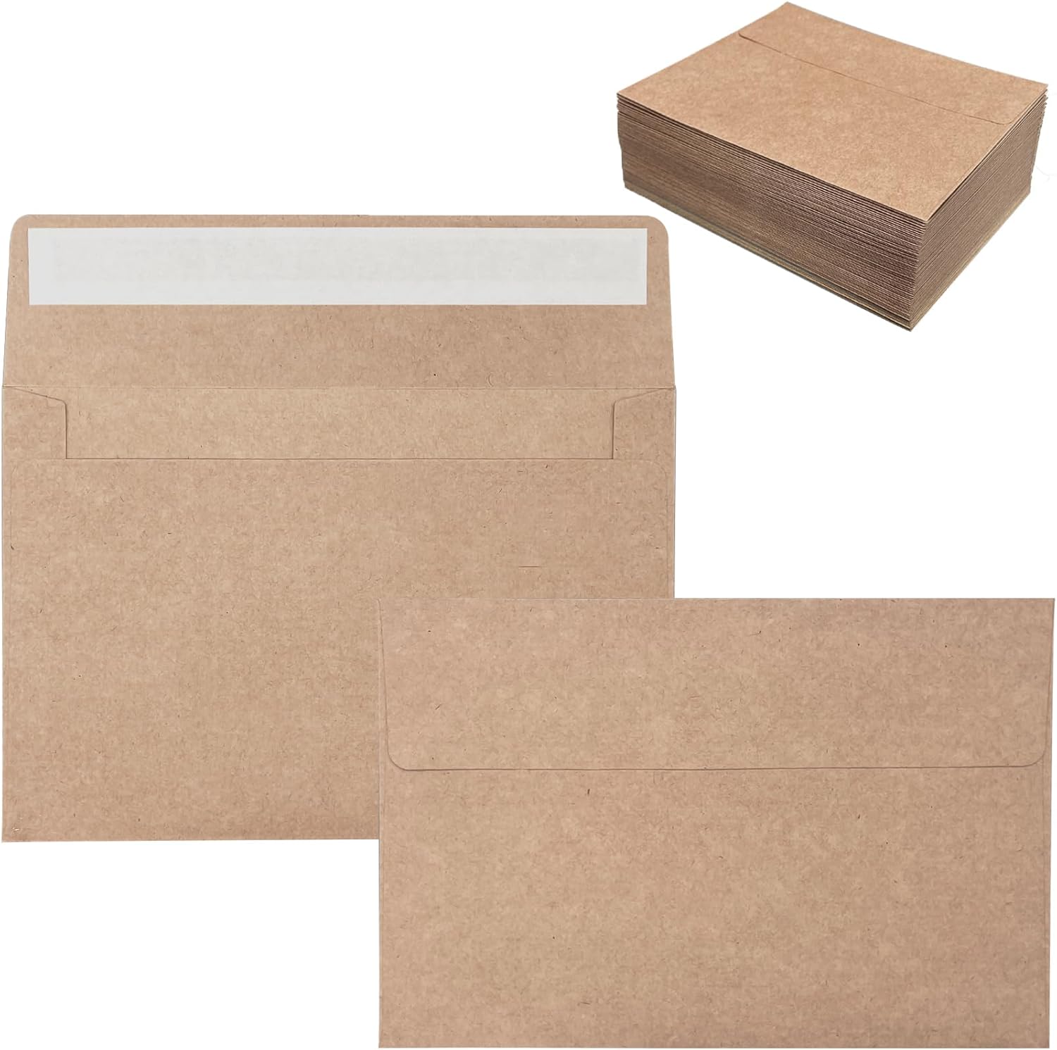 Baby Products Photos - 100 Pack 4x6 Kraft Envelopes for