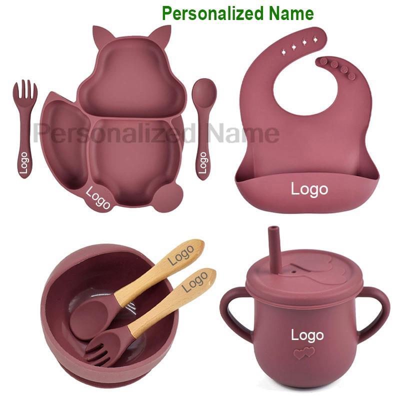 Baby Led Weaning Set - Baby Silicone Sucker Bowl Plate Cup