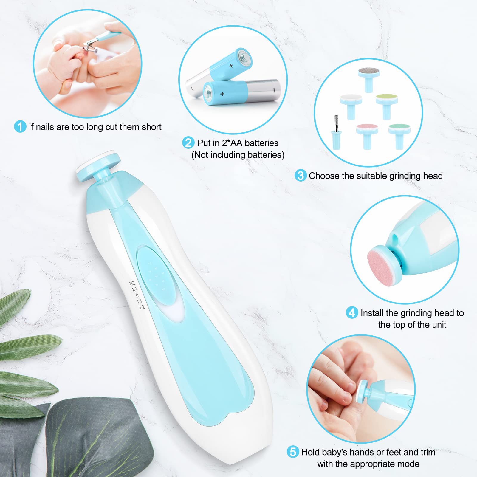Multifunctional Electric Baby  - Baby Nail Trimmer Electric recension och pris