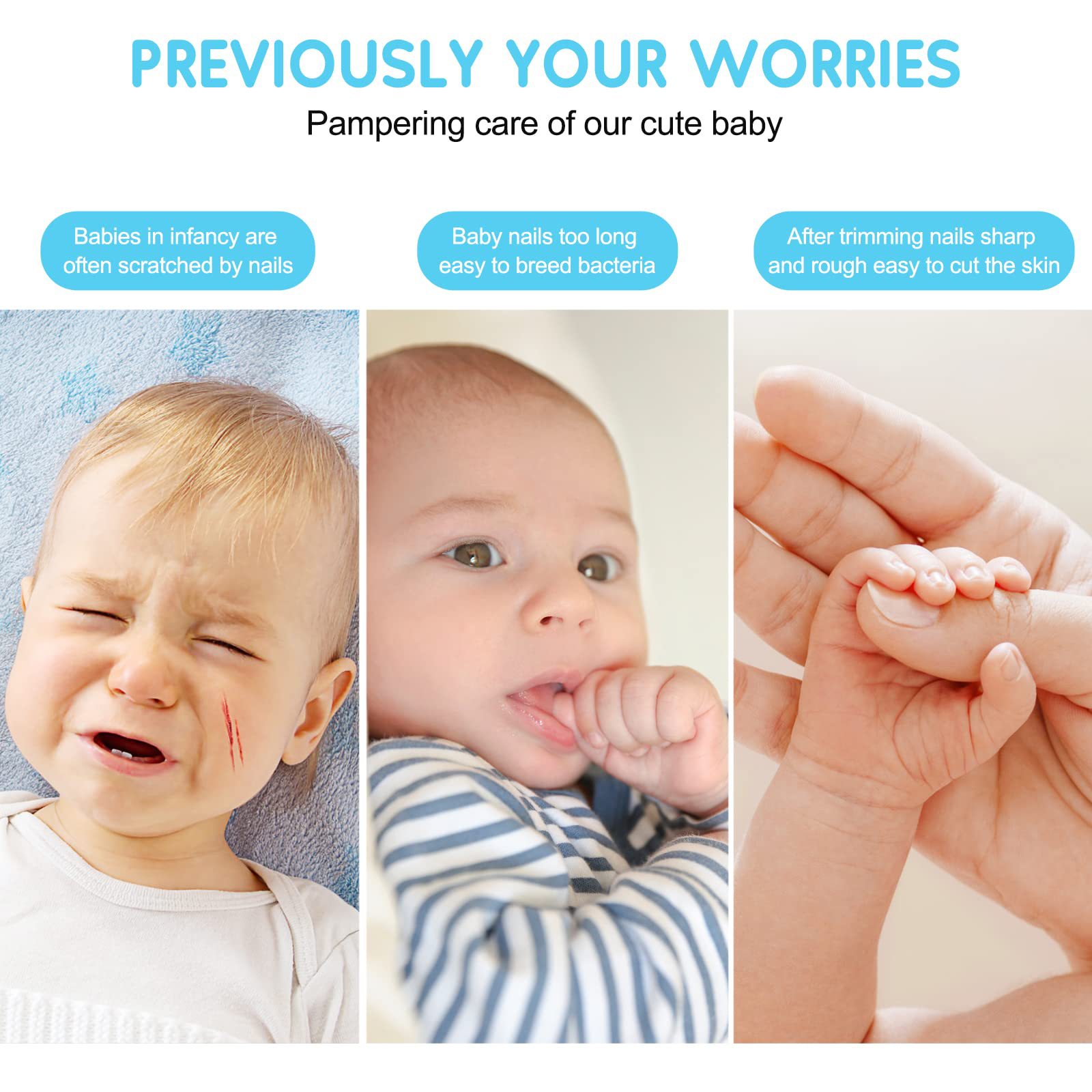 Multifunctional Electric Baby  - Baby Nail Trimmer Electric recension och pris