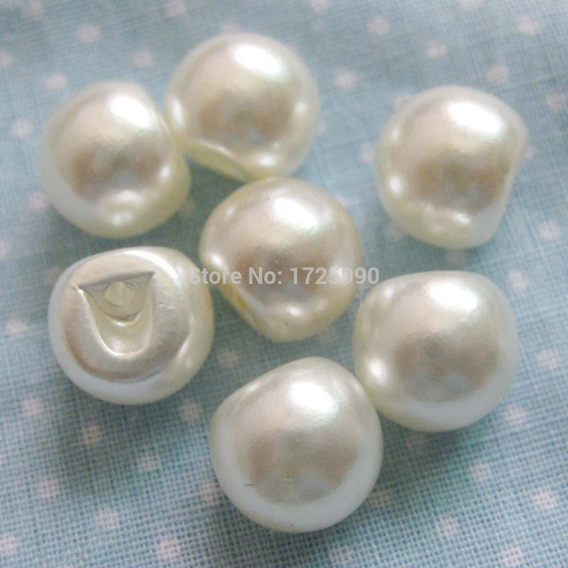 50pcs Pearl Button 12mm Round  - Baby Products Eco Friendly recension och pris
