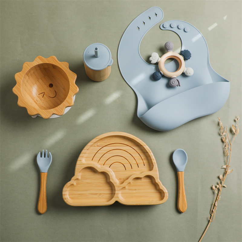 7pcs Silicone Baby Feeding Set - Baby Led Weaning Set recension och pris