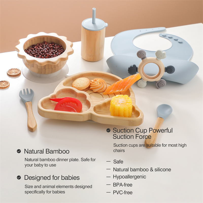 7pcs Silicone Baby Feeding Set - Baby Led Weaning Set recension och pris