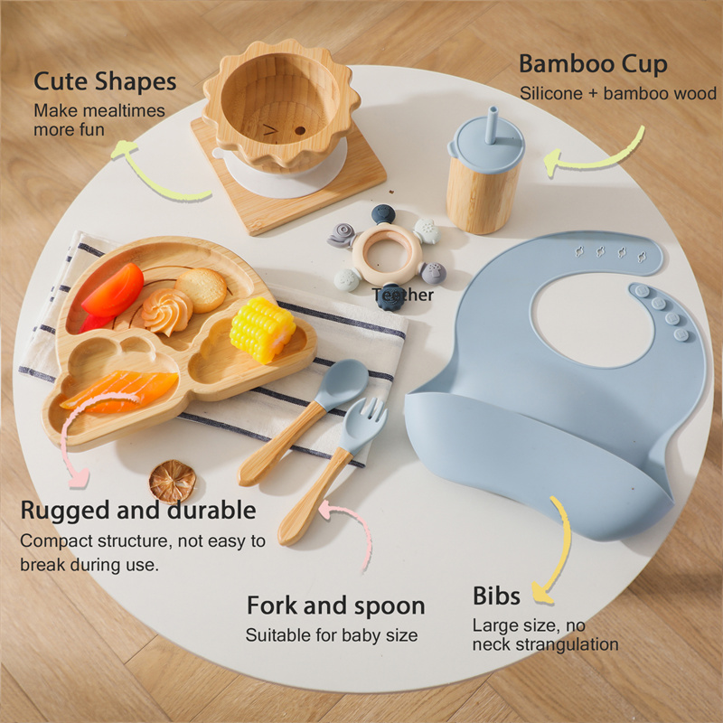 7pcs Silicone Baby Feeding Set - Baby Led Weaning Set recension och pris