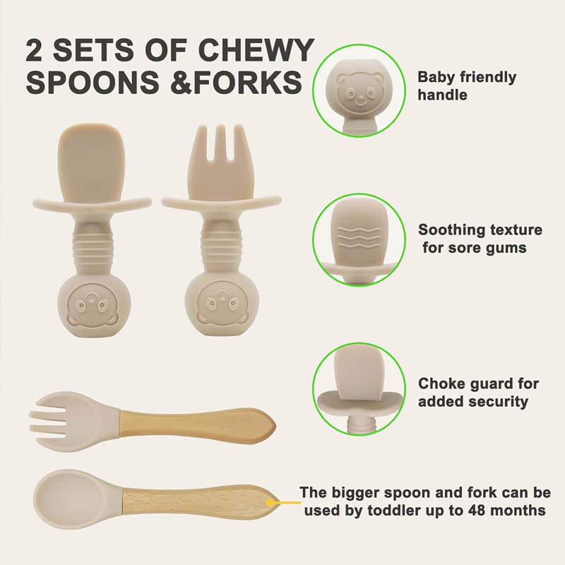 Baby Silicone Tableware Person - Baby Led Weaning Set recension och pris