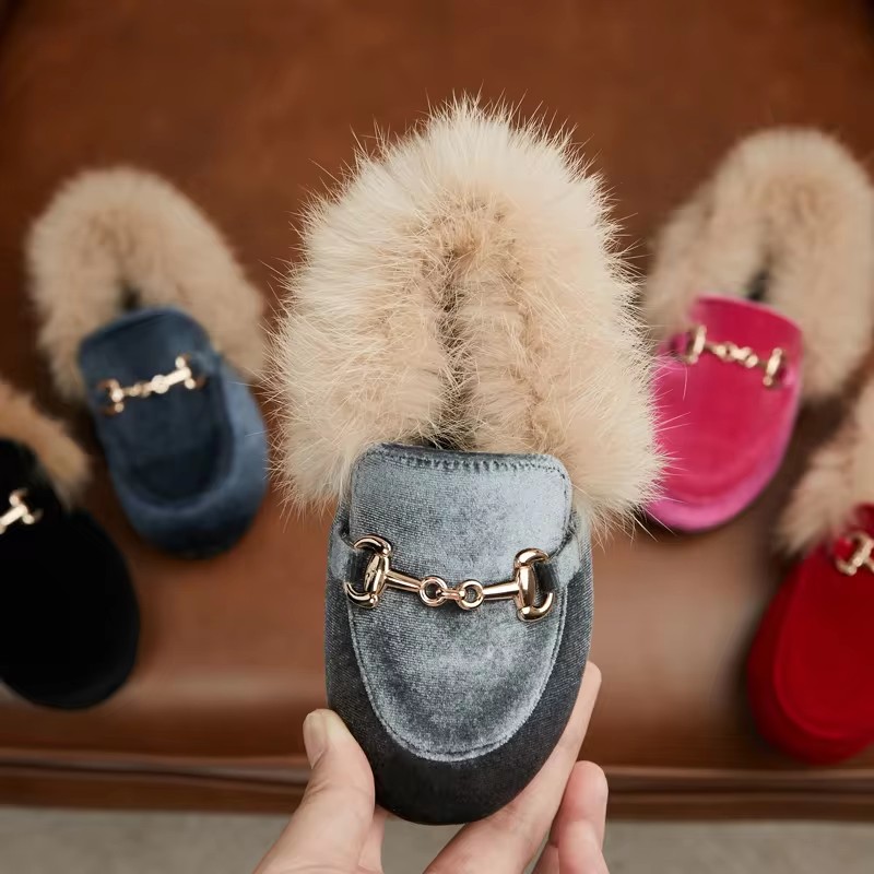 Winter Kids Fur Princess Shoes - Baby Products Brand recension och pris