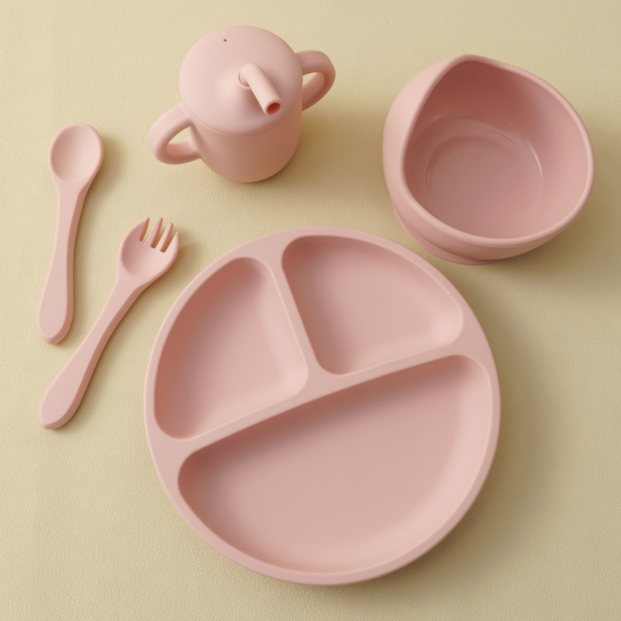 5PCS Baby Silicone Tableware S - Baby Led Weaning Set recension och pris