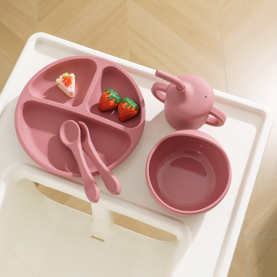 5PCS Baby Silicone Tableware S - Baby Led Weaning Set recension och pris
