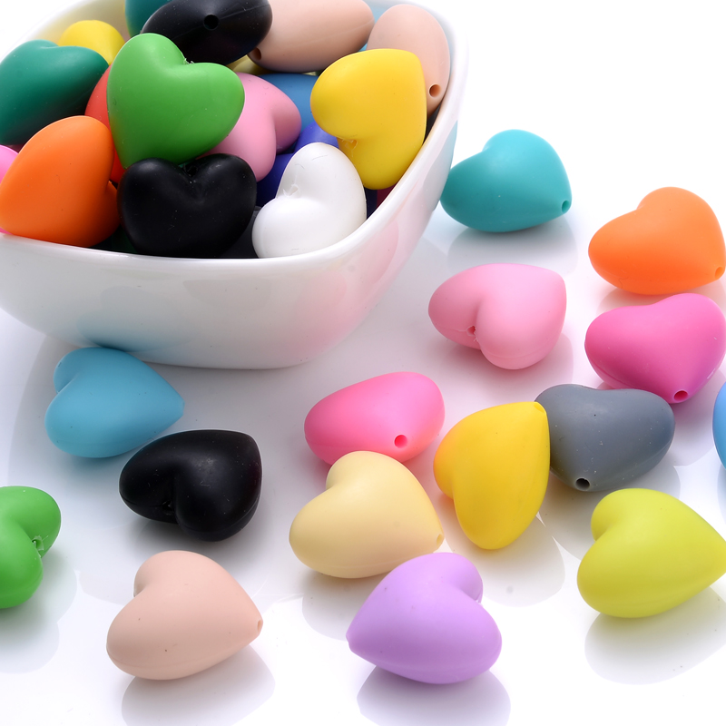20Pcs 18x20mm Peach Heart Sili - Baby Products Eco Friendly recension och pris