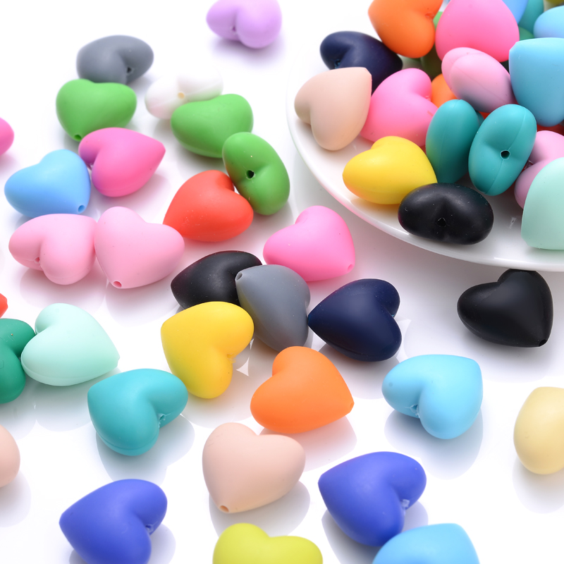 20Pcs 18x20mm Peach Heart Sili - Baby Products Eco Friendly recension och pris