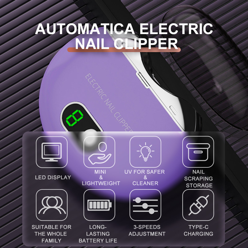 Electric Nail Clipper 3-Speed  - Baby Nail Trimmer Electric recension och pris