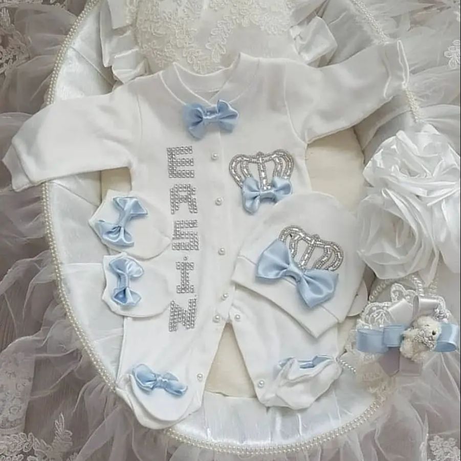 5pcs Newborn Baby Boy Outfits  - Baby Products Kit Set recension och pris