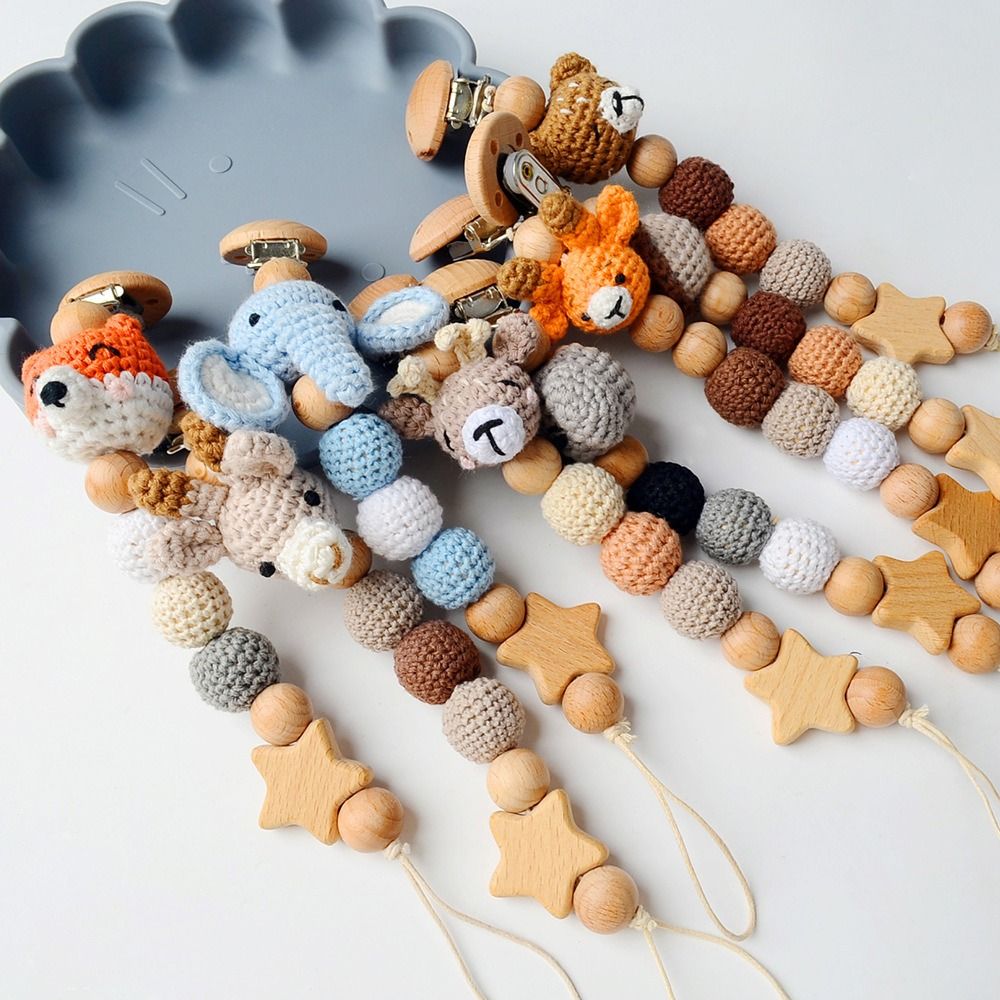Baby Wooden Pacifier Clip Wood - Baby Products Moisturizer recension och pris