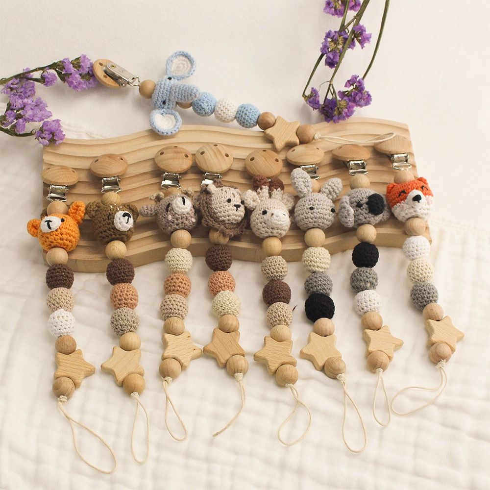 Baby Wooden Pacifier Clip Wood - Baby Products Moisturizer recension och pris