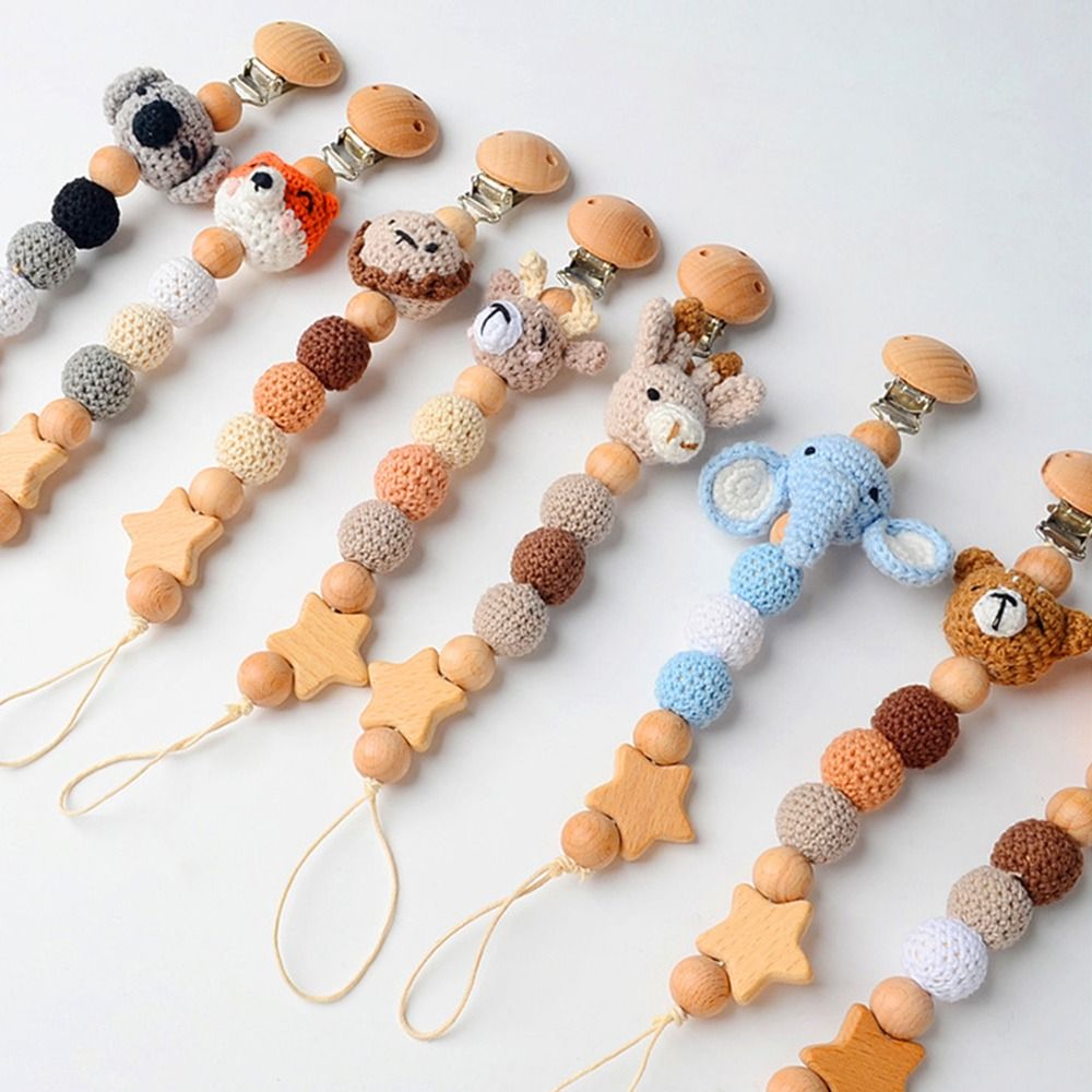 Baby Wooden Pacifier Clip Wood - Baby Products Moisturizer recension och pris