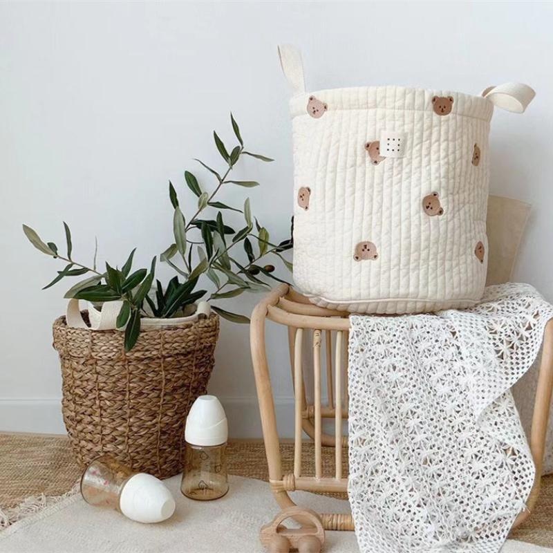 Cute Bear Embroidery Diaper Ba - Baby Products Basket recension och pris