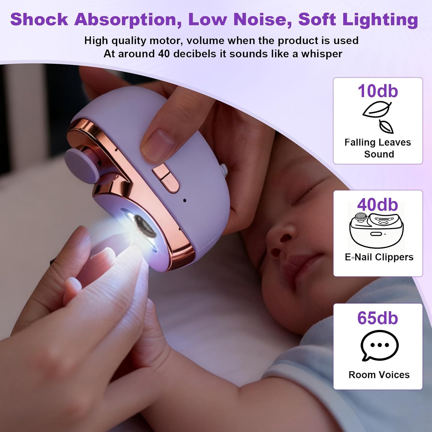 Electric Nail Trimmer with Lig - Baby Nail Trimmer Electric recension och pris