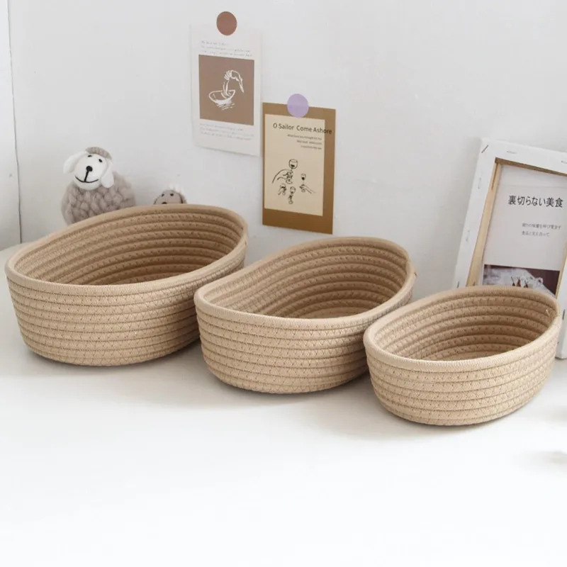 Nordic Cotton Rope Woven Stora - Baby Products Basket recension och pris