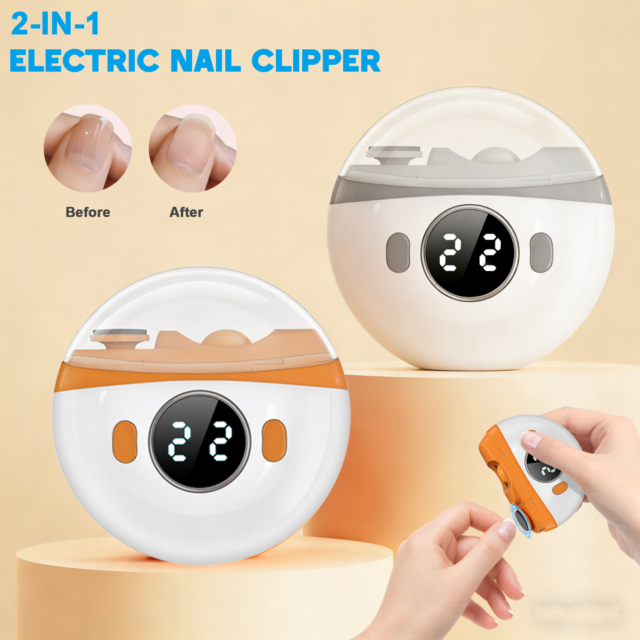 2 in 1 Electric Nail Clipper N - Baby Nail Trimmer Electric recension och pris