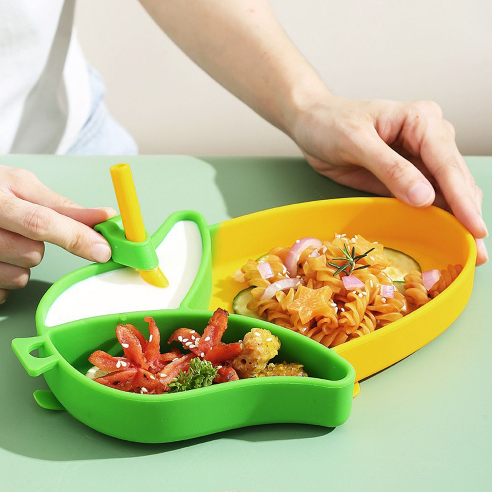 Brand New Cute Cartoon Silicon - Baby Led Weaning Set recension och pris