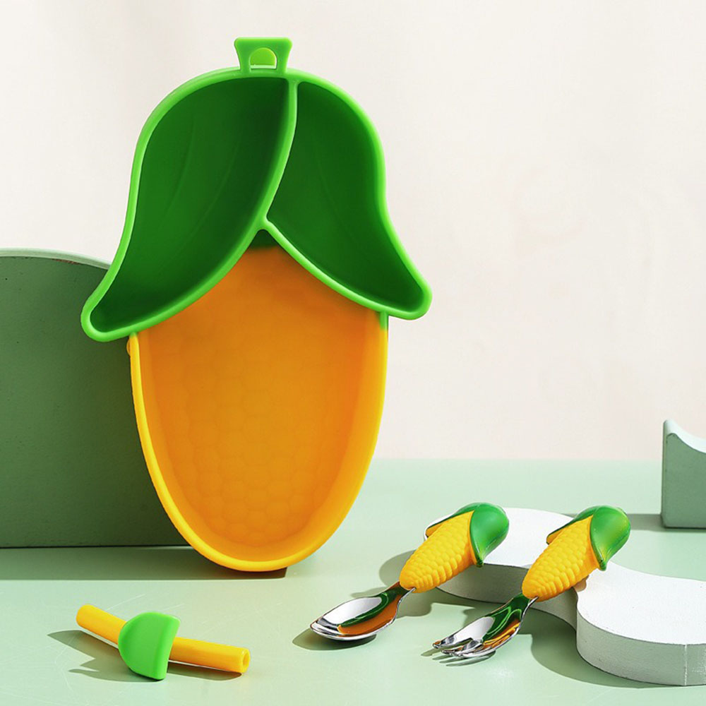 Brand New Cute Cartoon Silicon - Baby Led Weaning Set recension och pris