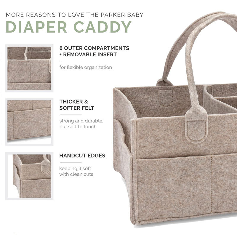 Diaper Caddy - Nursery Storage - Baby Products Basket recension och pris