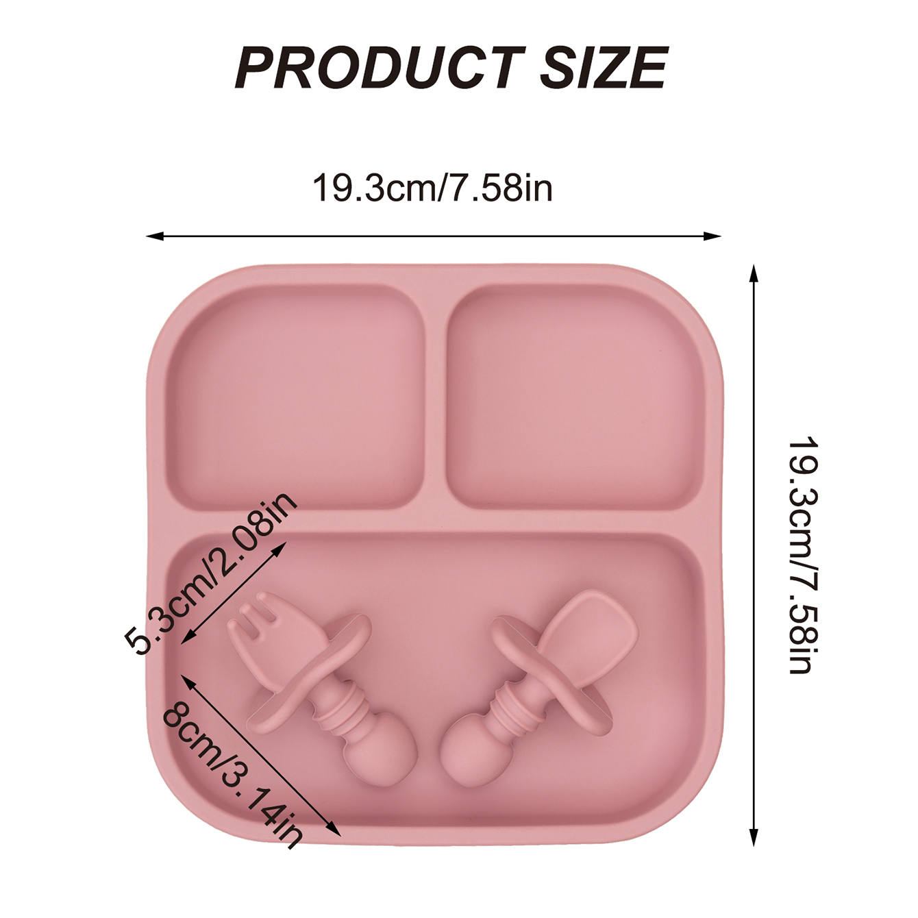 Color Kids 1Set BPA Free Silic - Baby Led Weaning Set recension och pris