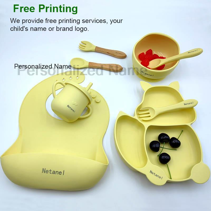Baby Silicone Sucker Bowl Plat - Baby Led Weaning Set recension och pris