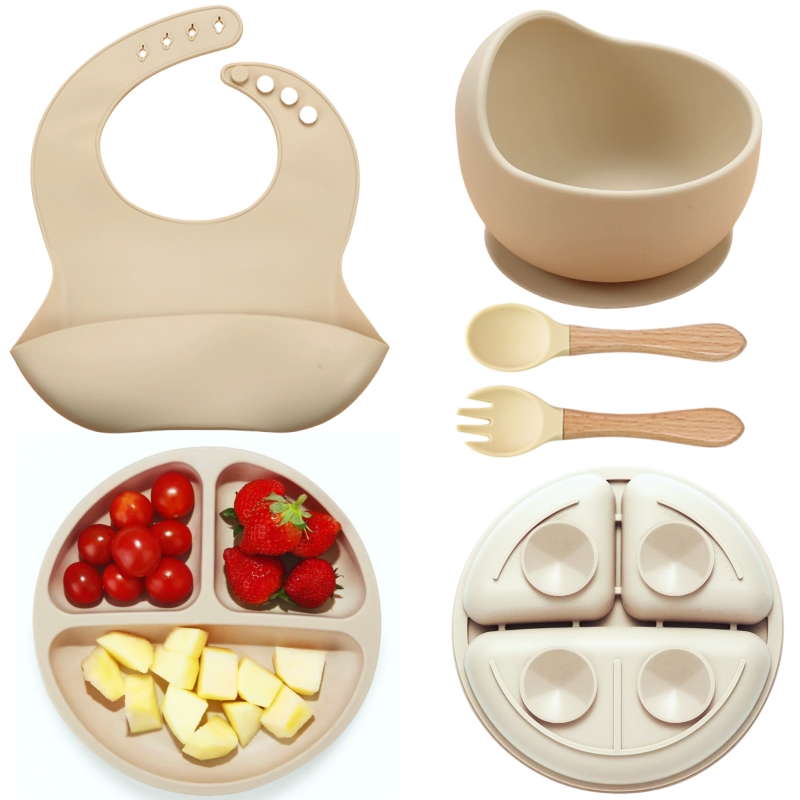 5Pcs Silicone Baby Feeding Set - Baby Led Weaning Set recension och pris