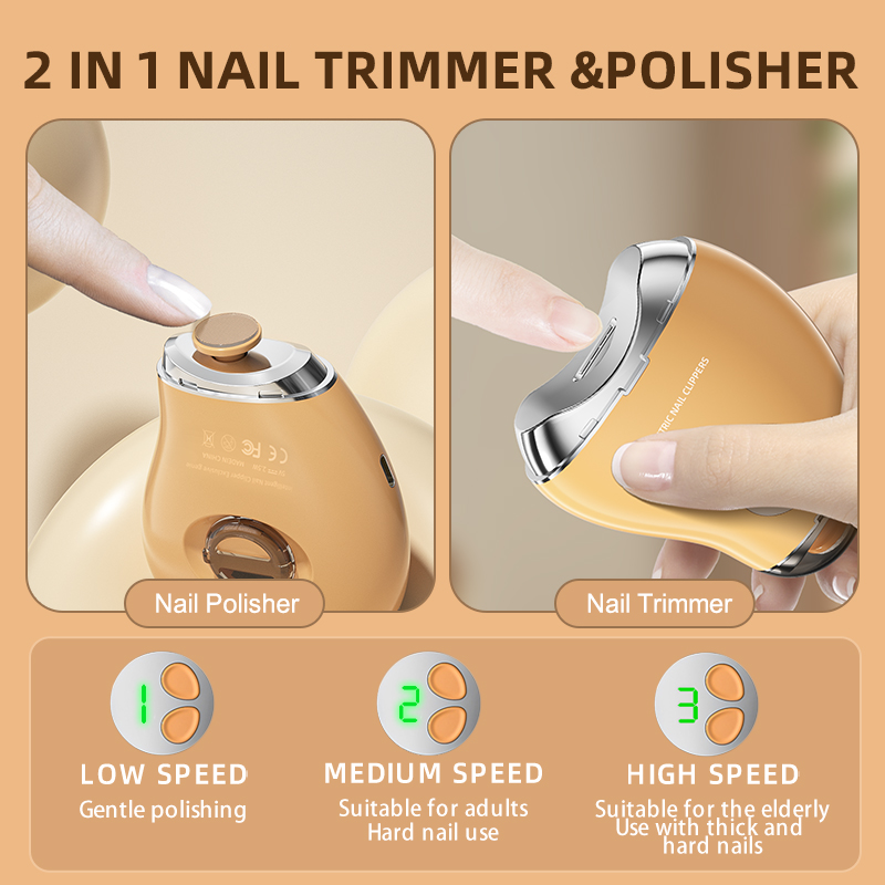 2in1 Automatic Nail Clipper El - Baby Nail Trimmer Electric recension och pris