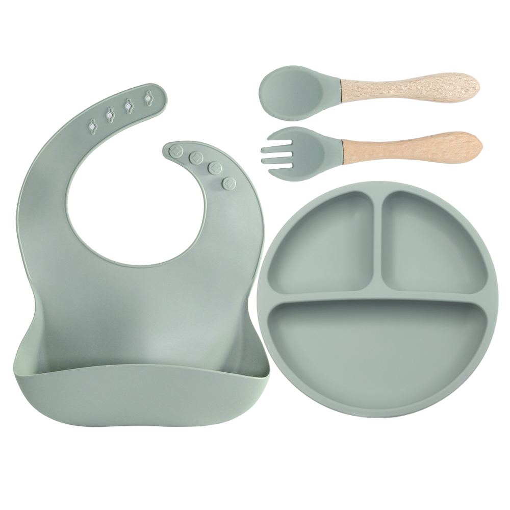 4 PCS Silicone Baby Feeding Se - Baby Led Weaning Set recension och pris