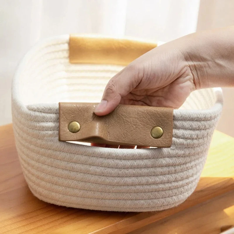 Woven Cotton Rope Desk Storage - Baby Products Basket recension och pris