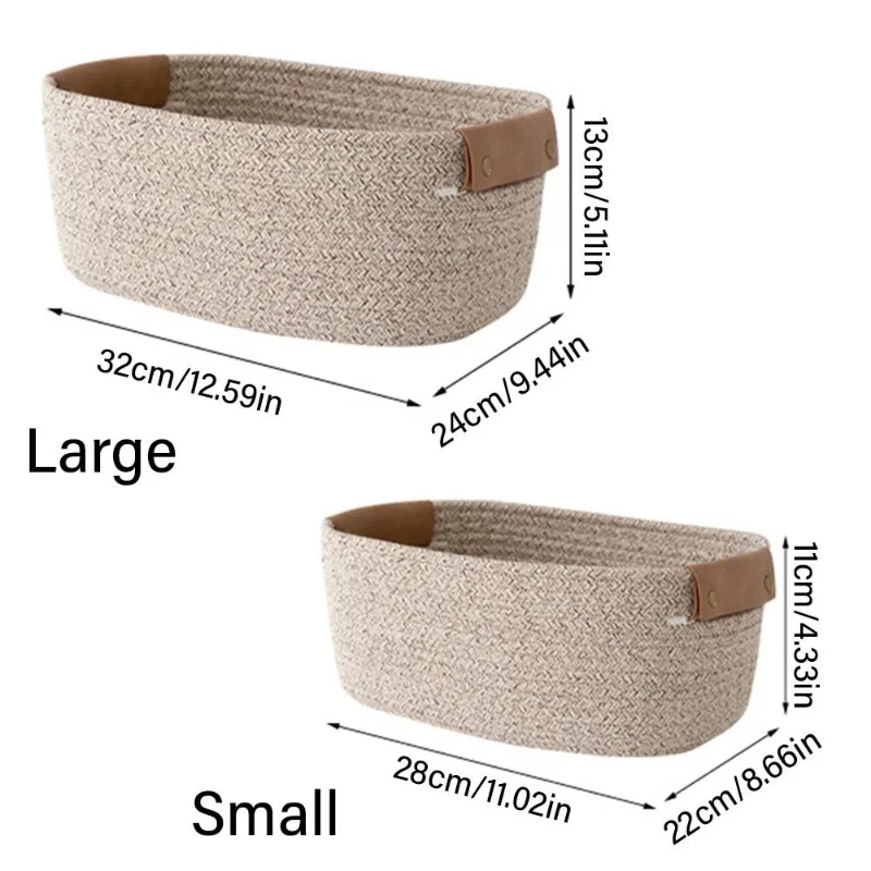 Woven Cotton Rope Desk Storage - Baby Products Basket recension och pris