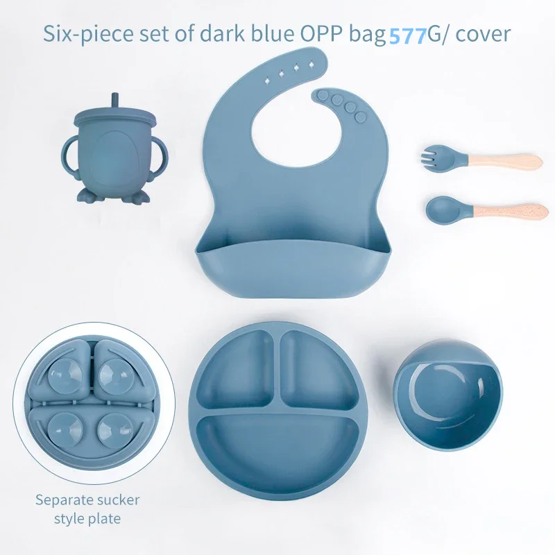 6 PCS Baby Meal Set Silicone S - Baby Led Weaning Set recension och pris