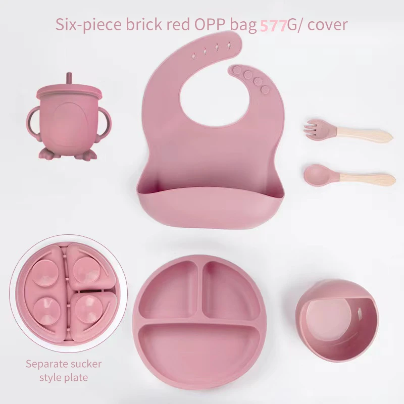 6 PCS Baby Meal Set Silicone S - Baby Led Weaning Set recension och pris