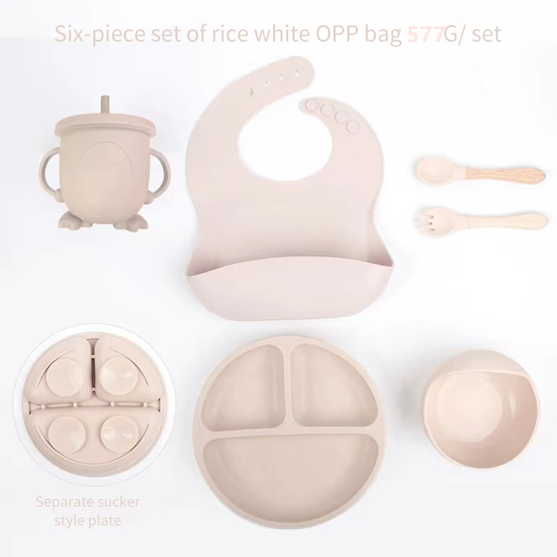 6 PCS Baby Meal Set Silicone S - Baby Led Weaning Set recension och pris